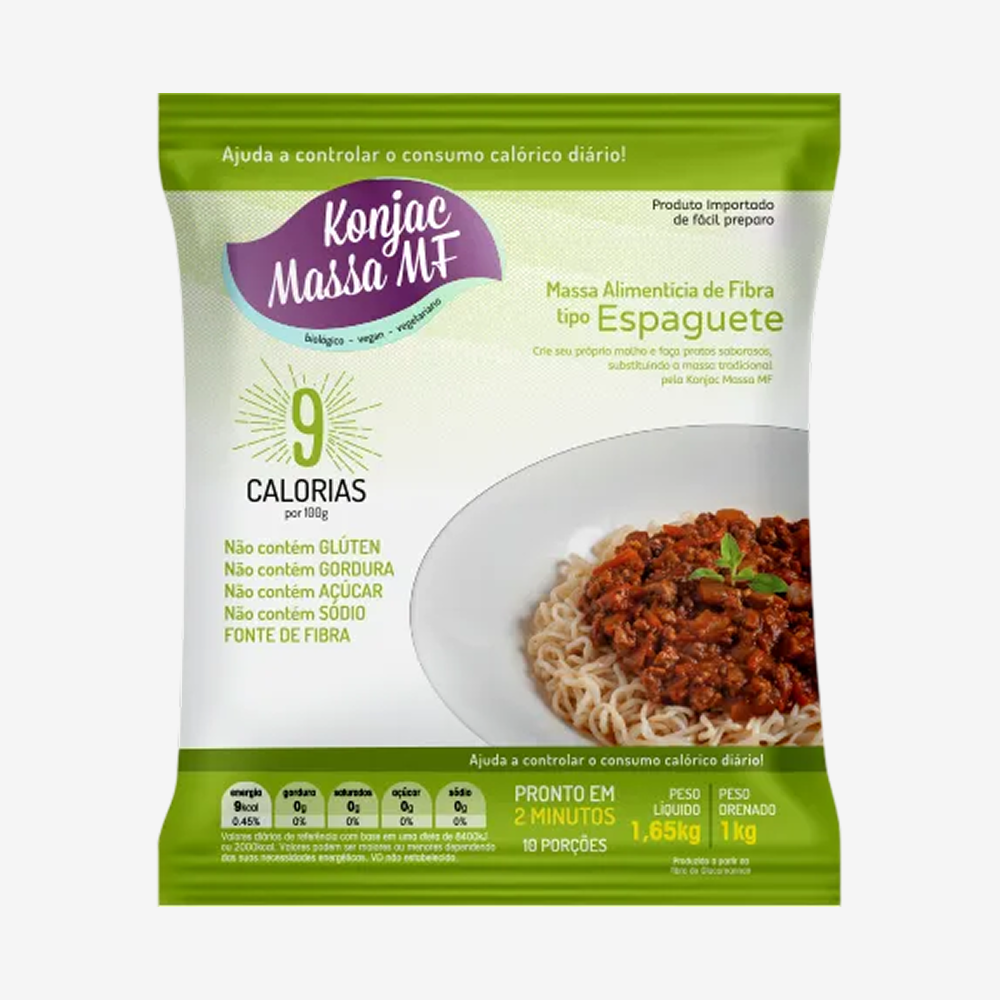 Konjac Massa Espaguete – Caixa com 4 unid. de 1kg